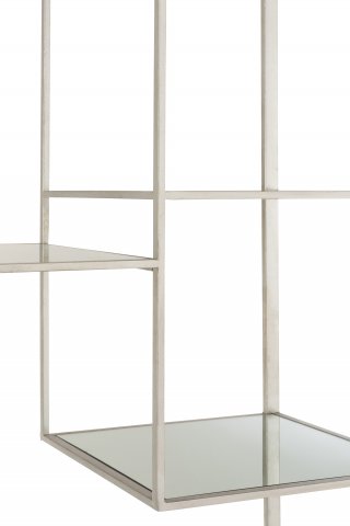 Étagère murale 5 niveaux BEVA 180 cm métal argenté 